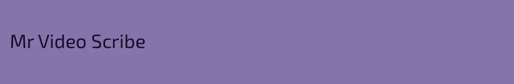 Mr Video Scribe